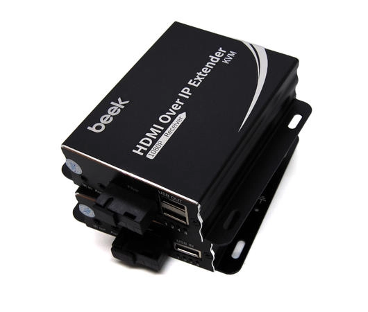Beek IP HDMI KVM Fiber Sinyal Uzatma Cihazı, Single Mode, SC, 20km, 1080P