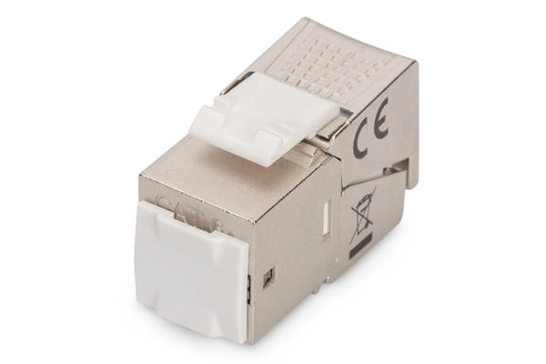 Digitus CAT 6A Keystone Jack, 10GBase-T, 500 MHz, zırhlı/shielded, Aletsiz Sonlandırılabilir