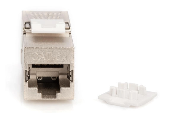 Digitus CAT 6A Keystone Jack, 10GBase-T, 500 MHz, zırhlı/shielded, Aletsiz Sonlandırılabilir