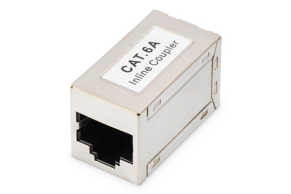 Digitus CAT6A Modüler Coupler, 2 x RJ-45 dişi, tam zırhlı, 500 MHz, Class EA, ISO/IEC 11801