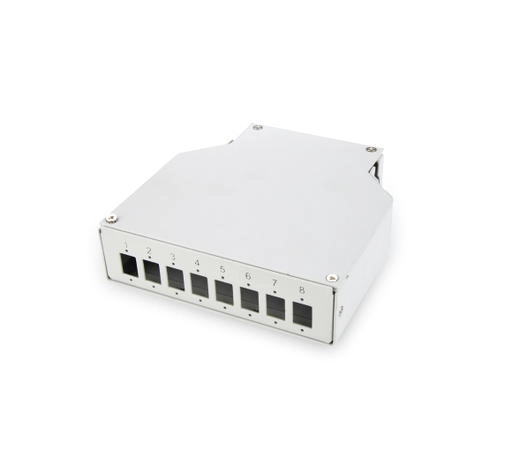   Assmann Din Rail Sonlandırma Kutusu/Splice Box, 8 x LC/DX Coupler için, (E) 125 x (B) 130 x (Y) 35 mm 