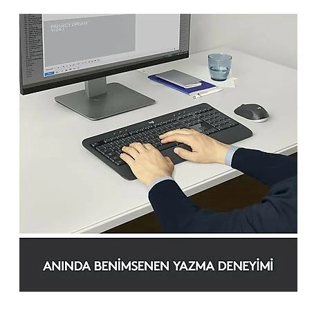 LOGITECH MK540 Q TR ADVANCED KABLOSUZ KLAVYE MOUSE SET SİYAH