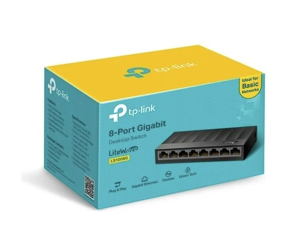 TP-LINK LS1008G 8 PORT 10/100/1000 GIGABIT PLASTİK KASA SWITCH