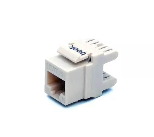 Beek CAT 6 Keystone Jack, zırhsız Beyaz/unshielded, 250 MHz acc. ISO/IEC 11801:2002 AM2:2009/09, beyaz renk, beyaz IDC plastik