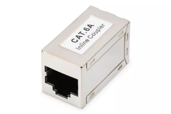 Digitus CAT6A Modüler Coupler, 2 x RJ-45 dişi, tam zırhlı, 500 MHz