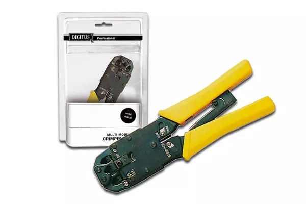 Digitus Modüler Fişler İçin Crimp Aleti/Sıkma Pensi ve Kablo Kılıfı Sıyırma