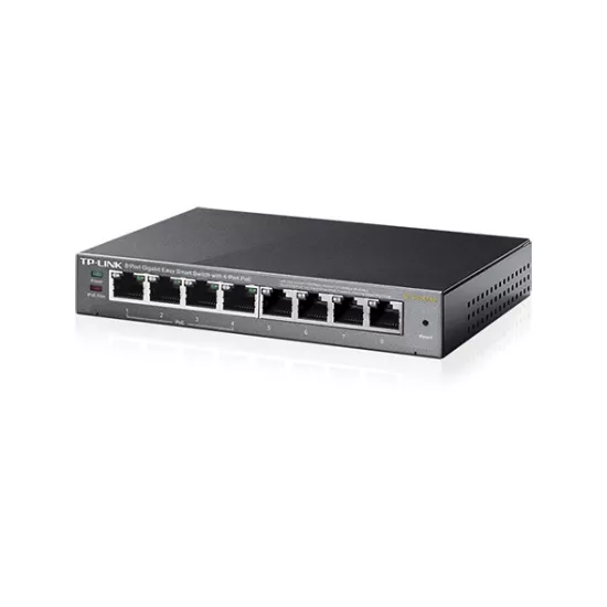 TP-LINK TL-SG108PE 8 PORT GIGABIT EASY SMART MASAÜSTÜ SWITCH(4 PORT PoE)
