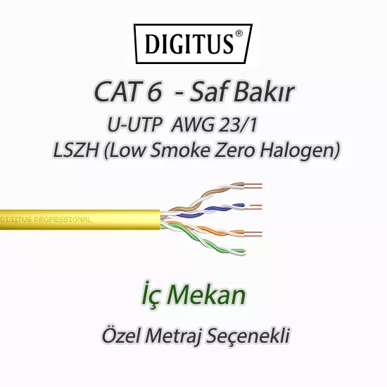 Cat6 Cat7 Özel Kesim Network Kabloları - ZMETA