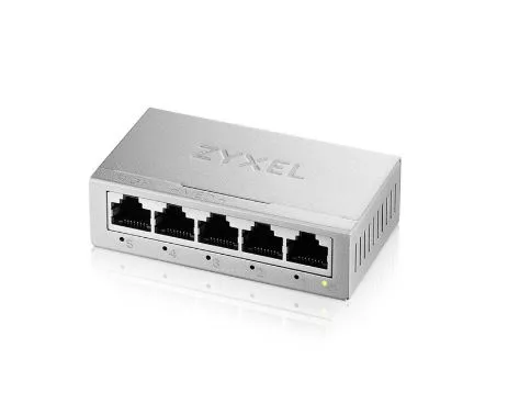 ZYXEL GS-105B V5 5-Port 10/100/1000 GIGABIT ETHERNET METAL KASA MINI DESKTOP SWITCH