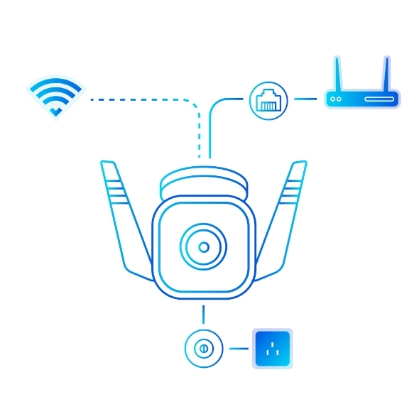 TP-LINK TAPO C320WS DIS MEKAN GUVENLIGI ICIN 2K FULL HD 256 GB GECE GÖRÜŞLÜ WIFI KAMERA