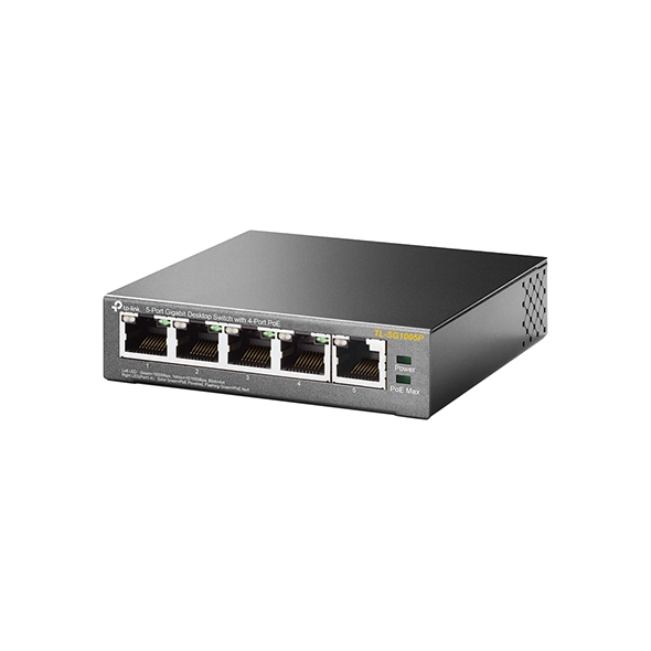 TP-LINK TL-SG1005P 5 PORT 10/100/1000Mbps GIGABIT MASAÜSTÜ SWITCH 4 PORT PoE