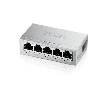 ZYXEL GS-105B V5 5-Port 10/100/1000 GIGABIT ETHERNET METAL KASA MINI DESKTOP SWITCH